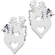 BRUNO REINDEER with HEART earrings - Earrings