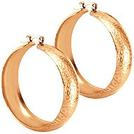 BRUNO patterned hoop earrings rose GOLD - Earrings