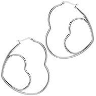 BRUNO DOUBLE HEART drop earrings - Earrings