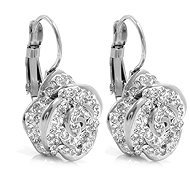 BRUNO FLOWER drop earrings with crystals - Earrings