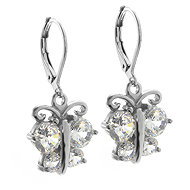 BRUNO BUTTERFLY drop earrings with crystals - Earrings
