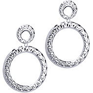 BRUNO CIRCLES pattern drop earrings - Earrings