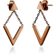 BRUNO TRIANGLE COFFEE drop earrings - Earrings