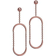 BRUNO COFFEE oval drop earrings - Earrings