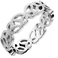 BRUNO Sandblasted Ring with Butterflies, Size 9 (EU 59–61) - Ring