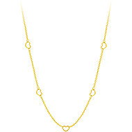 Bruno Combination necklace with hearts Gold - Chain Necklace
