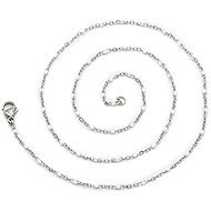 Bruno Řetízek s kuličkami Bílý - Chain Necklace