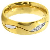 BRUNO Dámský prsten Vlnka Gold vel. 6 (EU 51,5-53,5) - Ring