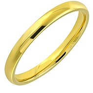 BRUNO Snubní prsten klasický Gold vel. 8 (EU 56,5-58,5) - Ring