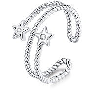 BRUNO Stříbrný otevřený prsten Hvězdy vel. Univerzální (Ag 925/1000, 2 g) - Ring