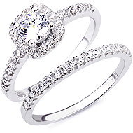 BRUNO Stříbrný set Luxury se zirkony vel. 6 (EU 51,5-53,5) (Ag 925/1000, 2,5 g) - Ring