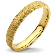 BRUNO Pískovaný prsten Gold vel. 11 (EU 64-66) - Ring