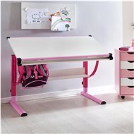 BRÜXXI Moa 118 cm, rózsaszín - Íróasztal