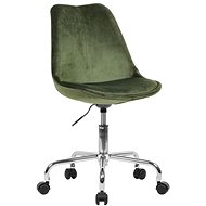 Brüxxi Leon, velvet, green - Office Chair
