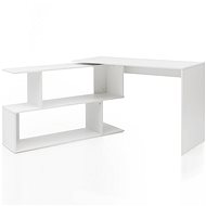 Brüxxi Arij with shelf, 119 cm, white - Writing Desk