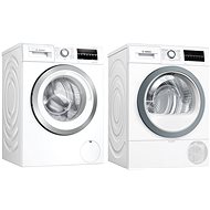 BOSCH WAU28T62BY + BOSCH WTR87TW0CS - Washer Dryer Set