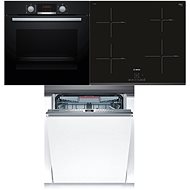 BOSCH HBA174EA0 + BOSCH PUE631BB1E + BOSCH SMV4ECX14E - Oven, Cooktop & Diswasher Set