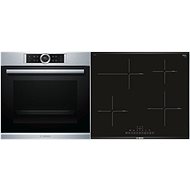 BOSCH HBG635NS1 + BOSCH PIF675FC1E - Oven & Cooktop Set