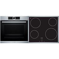 BOSCH HBG6750S1 + BOSCH PKE645D17E - Oven & Cooktop Set