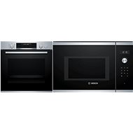 BOSCH HRG5785S6 + BOSCH BFL554MS0 - Set vestavná trouba a mikrovlnná trouba