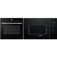BOSCH HBG7321B1 + BOSCH BFL554MB0 - Set vestavná trouba a mikrovlnná trouba