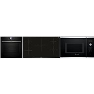 BOSCH HBG7764B1 + BOSCH PIV975DC1E + BOSCH BFL553MS0 - Set trouba, varná deska a mikrovlnná trouba