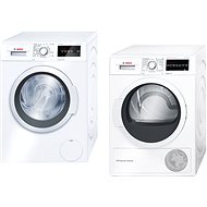 BOSCH WAT24360BY + BOSCH WTW87467EN - Washer Dryer Set