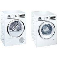SIEMENS WM16W6H0EU + SIEMENS WT47W5H0BY - Washer Dryer Set