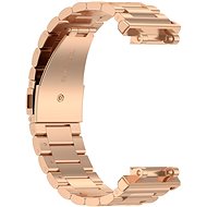BStrap Stainless Steel for Xiaomi Amazfit Active Edge rose gold - Watch Strap
