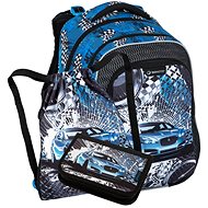 BAGMASTER LUMI 23 D small school set for first graders - blue car - School Set