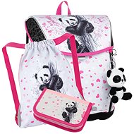 BAGMASTER PRIM 23 B small school set for first graders - panda - School Set