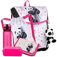 BAGMASTER PRIM 23 B large school set for first graders - panda - School Set