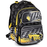 BAGMASTER DOPI 23 C school backpack - yellow car - School Backpack