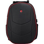 BESTLIFE Assailant 17", fekete/piros - Laptop hátizsák