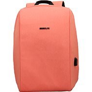 BESTLIFE Travel Safe 15.6", világos narancssárga - Laptop hátizsák
