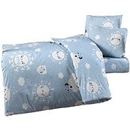 Brotex Cotton baby bedding for small bed 90×135, 45×60 cm, blue dream - Children's Bedding