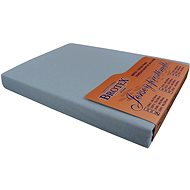 Brotex Jersey sheet for high mattress grey, 90 × 200 cm, single - Bedsheet