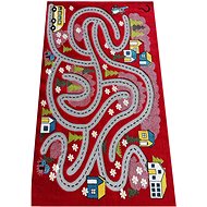 4sleep Children's piece rug colour Kids 02 red - 100 × 150 cm - Carpet