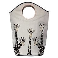 Butter Kings Multifunctional Laundry Bag, Friendly Giraffes - Laundry Basket