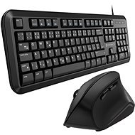 Eternico Essential  KD100CS + MV300 čierny - Set klávesnice a myši