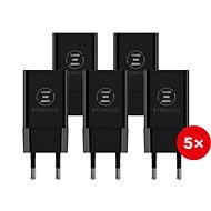 Eternico Wall Charger 1x USB 2.4A black (5pcs) - AC Adapter