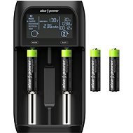 AlzaPower USB Battery Charger AP250B + Rechargeable HR03 (AAA) 1000 mAh 4pcs - Battery Charger