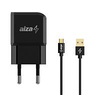 AlzaPower Smart Charger 2.1A + AlzaPower AluCore Micro USB 1m fekete - Töltő adapter