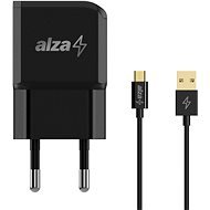 AlzaPower Smart Charger 2.1A schwarz + Core Micro USB 1m schwarz - Set