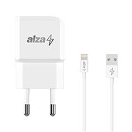 AlzaPower Smart Charger 2.1A + AlzaPower Core Lightning 1m weiß - Netzladegerät