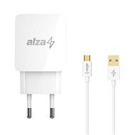 AlzaPower Q100 Quick Charge 3.0 + AlzaPower Core Micro USB 1m fehér - Töltő adapter