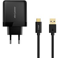 AlzaPower Q200 Quick Charge 3.0 + AlzaPower Core USB-C 3.2 Gen 1, 1m Black - Wall Charger