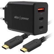 AlzaPower G610CCA Fast Charge 67W black + Core USB-C 2.0 100W 2m black - Wall Charger