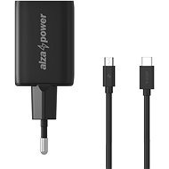 AlzaPower A133 Fast Charge 33W black + Core USB-C (M) 2.0 to Micro USB (M) 2A Cable 0.5m black - Wall Charger