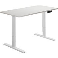 AlzaErgo Table ET1 NewGen biely + doska TTE-01 140 × 80 cm biely dub - Výškovo nastaviteľný stôl